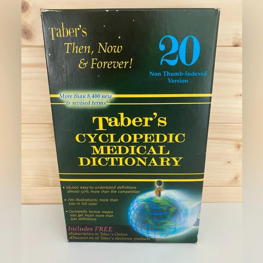 Taber’s Cyclopedic Medical Dictionary Version 20 Hardcover Medical Reference